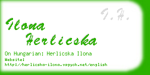 ilona herlicska business card